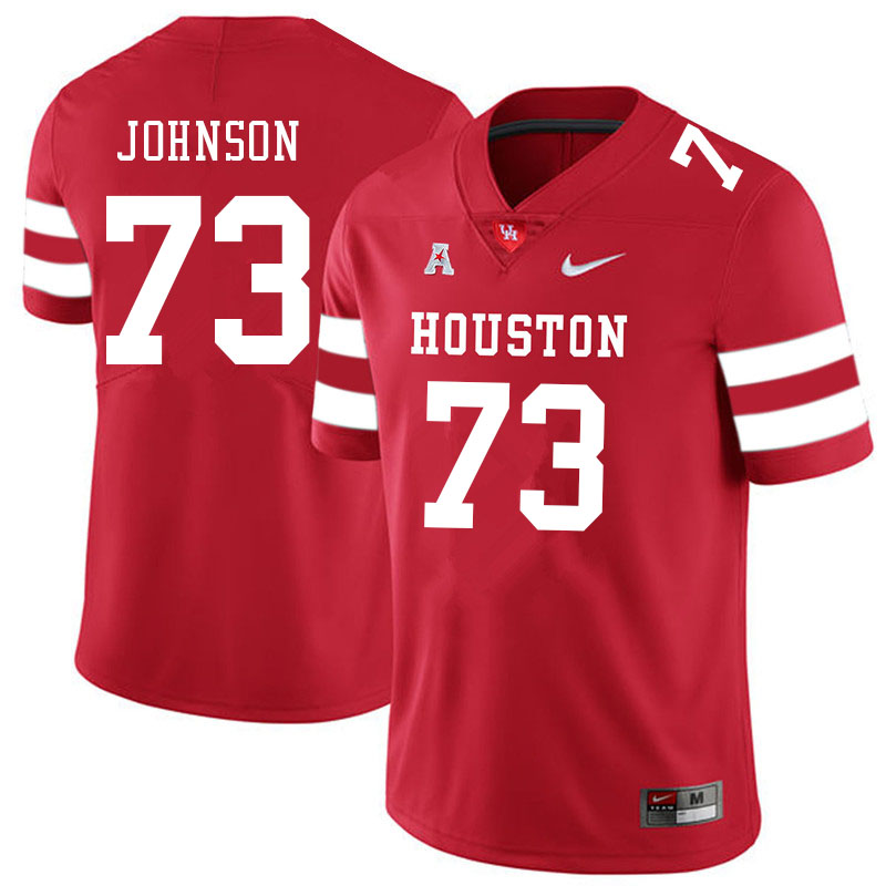 Men #73 Cam'Ron Johnson Houston Cougars College Football Jerseys Sale-Red